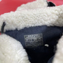 Ralph Lauren Polo BLK Leather/Sherpa Boots Size 8.5