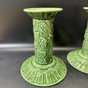 Lenox Summer Terrace Green Ivy Majolica Candlestick Holder/ Lot 2