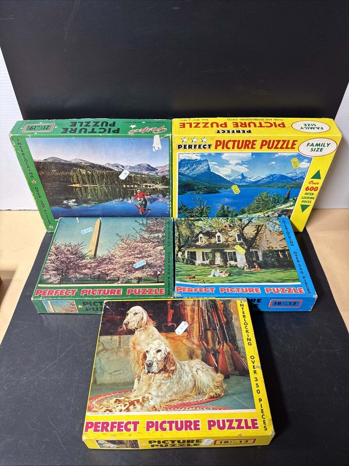 VINTAGE PERFECT PICTURE PUZZLE/ Lot Of 5 Used *6