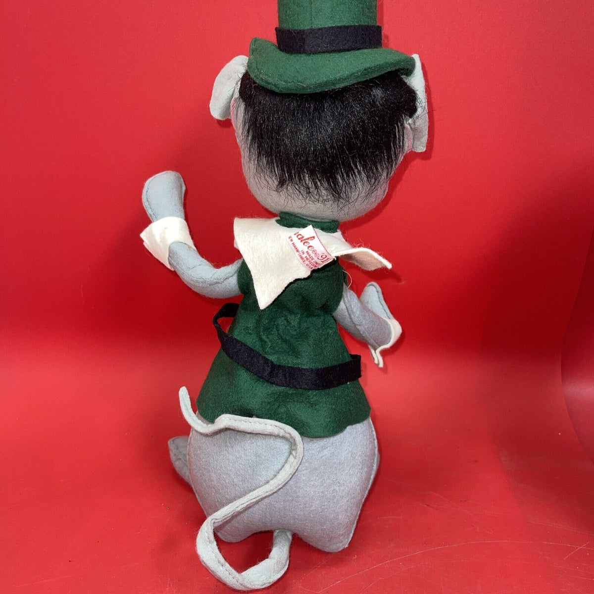 Vintage 1991 Annalee Mobilitee Dolls Pair Of Thanksgiving Pilgrim Mouse 16” &14”