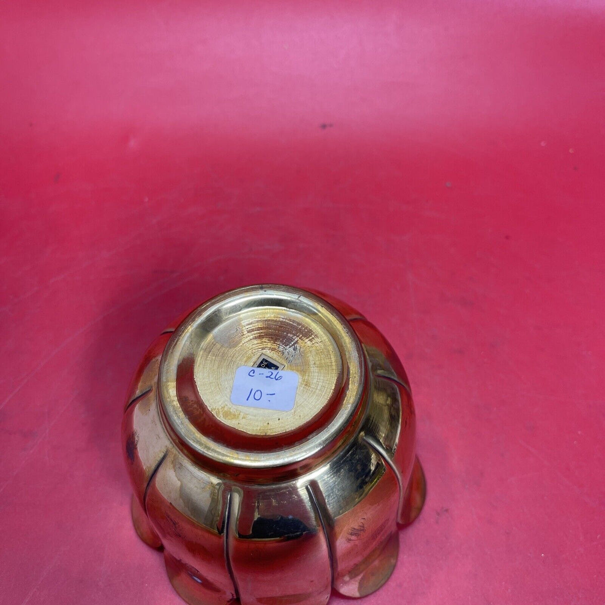 Vintage Solid Brass Round Planters Set 3pc Different Designs