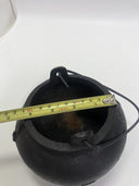ANTIQUE HAND HAMMERED COPPER KETTLE APPLE BUTTER POT CAULDRON IRON HANDLE HEAVY