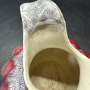 Vintage SMALL Red & Gray PITCHER VASE RF