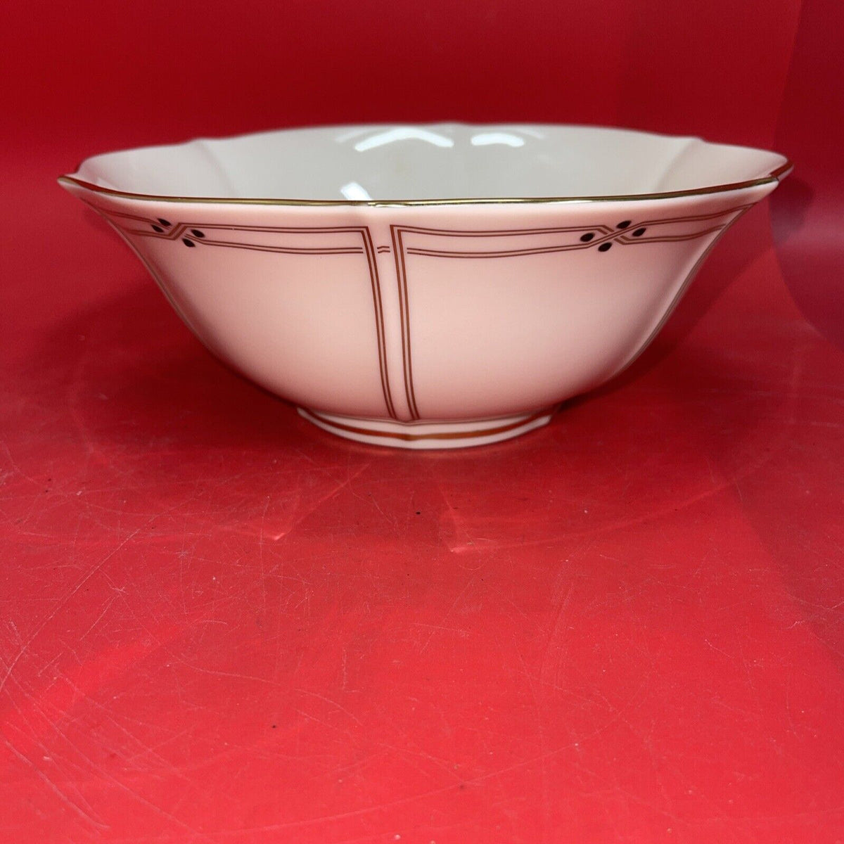 VINTAGE LENOX VANGOURD BOWL 9 1/2'' GOLD ACCENTS