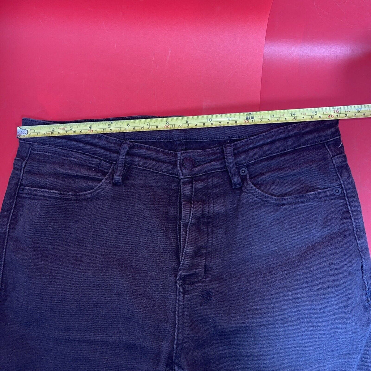 KSUBI Jeans Mens 34 Black Van Winkle Ace Button Fly Stretch