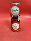 VINTAGE SPALDING PANCHO GONZALEZ TENNIS BALL CAN WITH 3 BALL