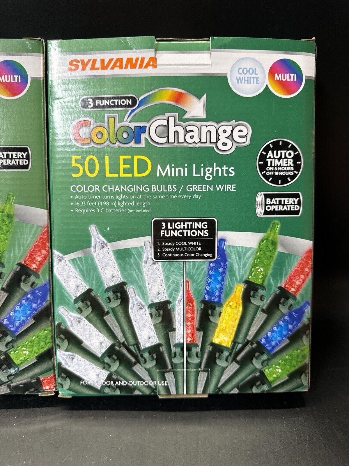 Sylvania 50 LED Mini Lights - Color Changing/ Set Of 2 Packs