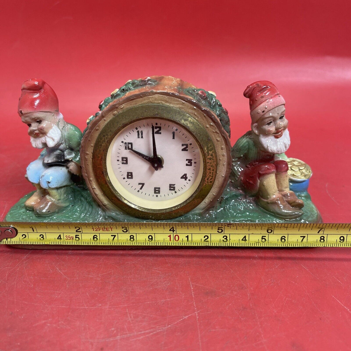 Vintage MERCEDES Made in Germany Wind Up Clock in ireland terratex base No Work