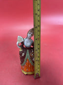 Vintage Occupied Japan Porcelain Lady Figurine Wall Pocket W/ Fan