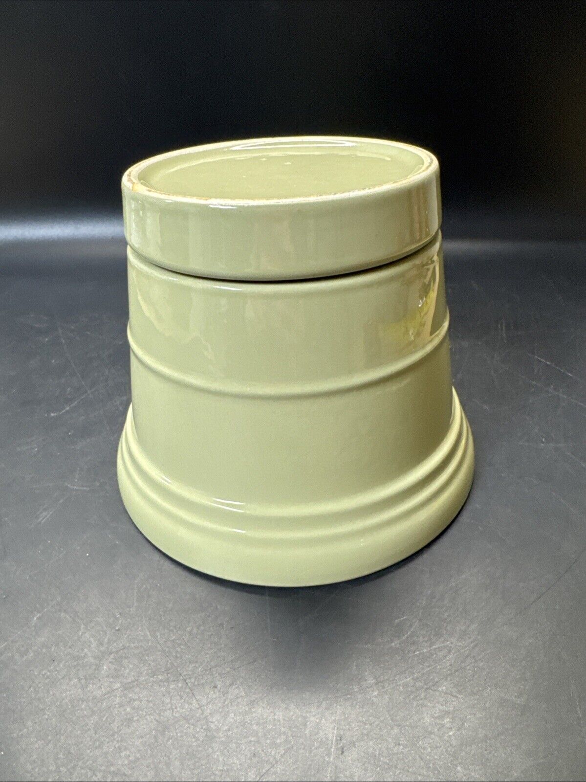 Ceramic Green Planter With Underbowl 5”x 6.1/3”