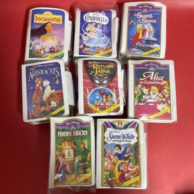 McDonalds Walt Disney Masterpiece Collection Happy Meal VHS Toys Lot of 8 ,1995