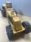 Tonka Mighty 2 Blade Grader Orange 1970's Pressed Steel