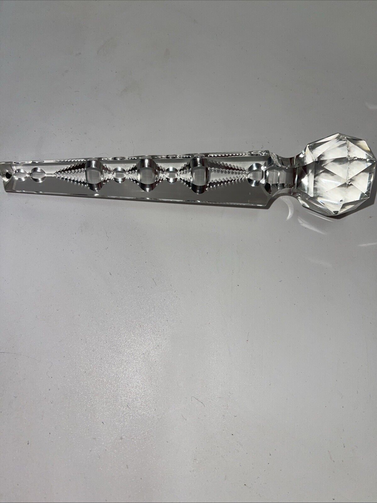 Lot Of 6 Hanging Lamp Crystals 8” Long