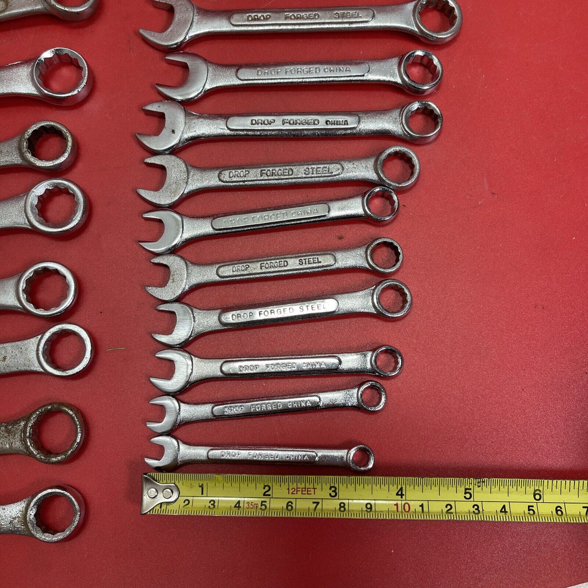 Combination Wrech Set Dropped Forged Steel 33 Pc Set Metric