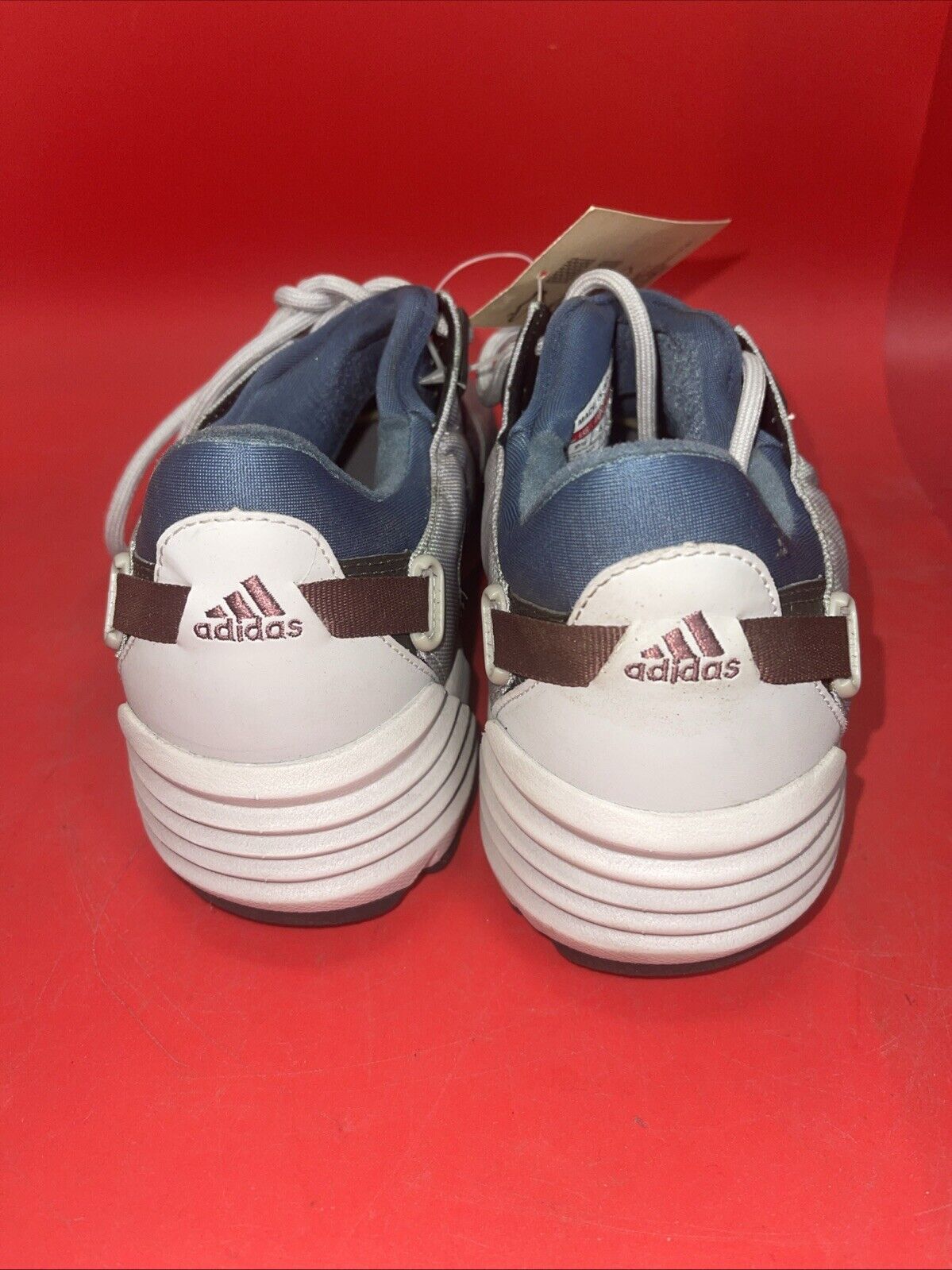 Adidas Womens Tiaga W Gray Blue Running Shoes Size 9.5