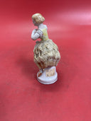 Vintage Lace Draped Lady Figurine