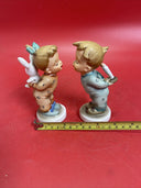 Vintage Lego figures “Kissing Girl with Bunny” and “Boy with Candle”, Japan