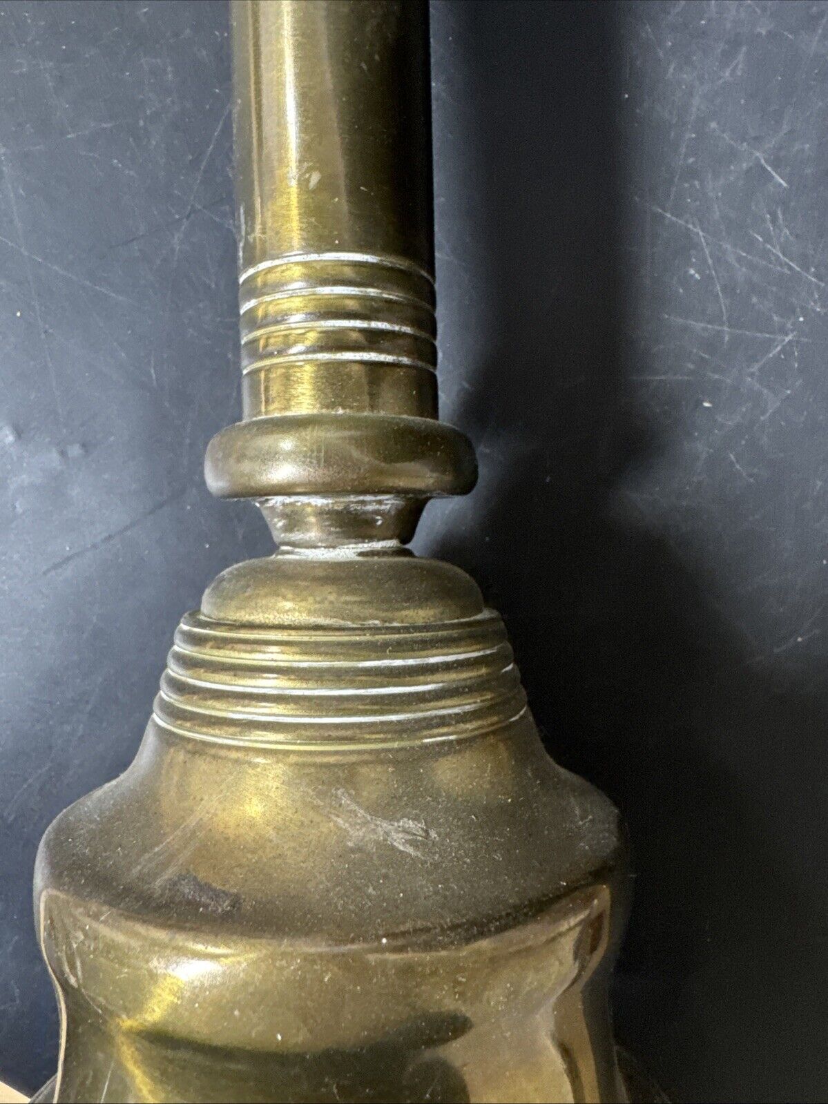 VINTAGE BRASS TABLE LAMP 23” Tall