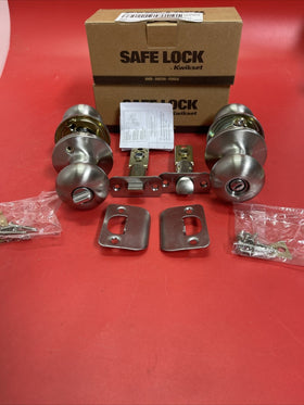 SAFE LOCK SK3000AS 15 RCAL RCS V1 Privacy Knobs Athens Satin Nickel Lot 2