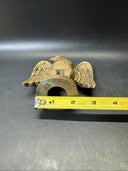 Old Cast Iron EAGLE PAPERWEIGHT Figural Metal Bird 5 1/4”