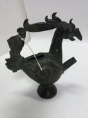 Ancient China Bronze Ware Dynasty Phoenix Bird Zun Wine Vessel Tea Pot