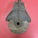 Vintage Myers O.K. H299 Cast Iron Wood Pulley Farm Barn Rope