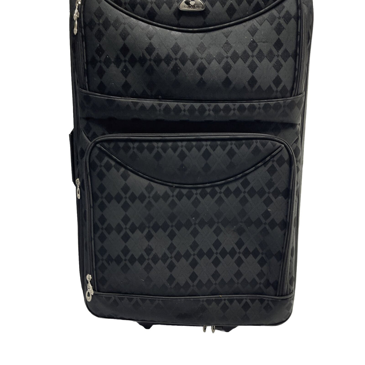 American Flyer Argyle Jacquard -5PC Luggage set -Black