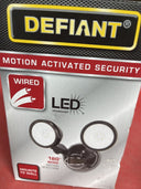 Defiant 180° Blk Motion LED Twin Head Flood Light