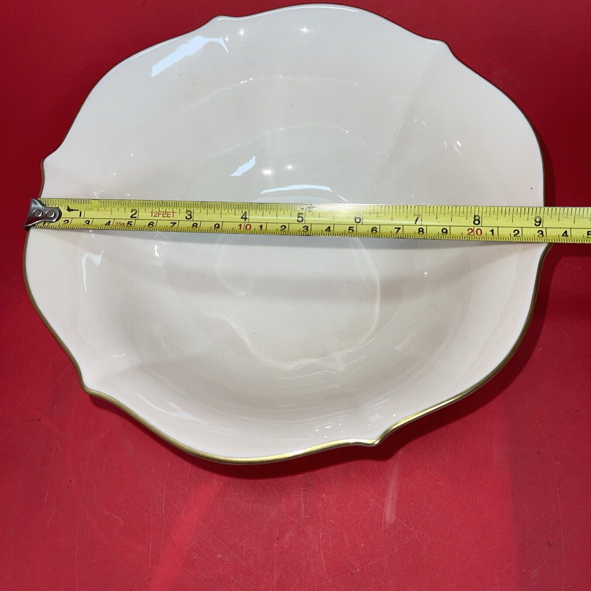 VINTAGE LENOX VANGOURD BOWL 9 1/2'' GOLD ACCENTS