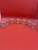 Vintage Clear Low Ball Old Fashion Rock Glasses~6oz. Set 7