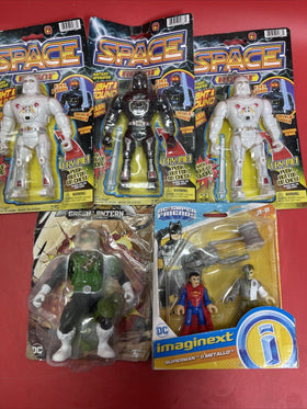 IMAGINEXT Superman & Metallo,Green Lantern,Space Robot,lot 5