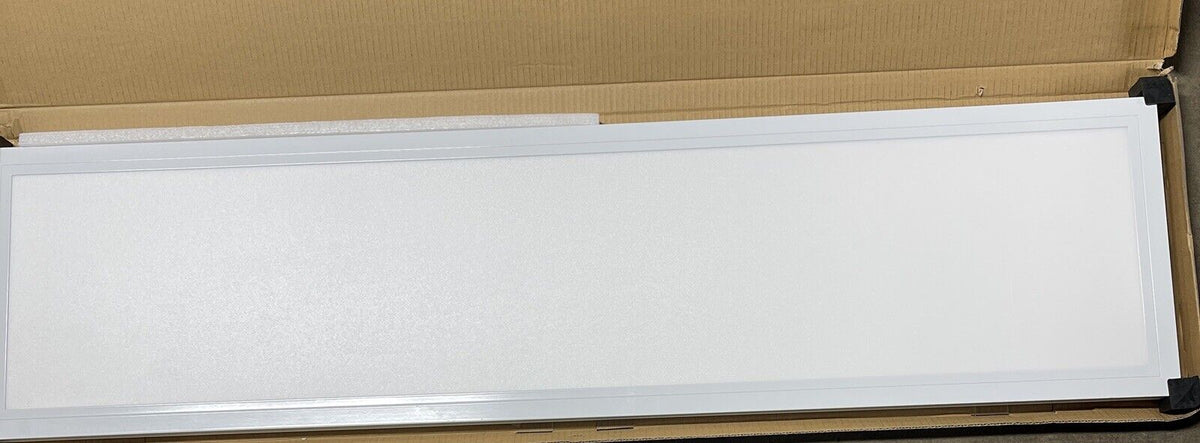 Commercial Electric 1 ft. x 4 ft  White LED Edge-Lit Flat Panel Flush Mount