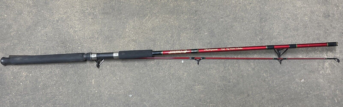 Shakespeare Firebird 700 Big Fire Combo Fishing Pole BWS 7’-6” 10-20 Lb Line