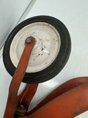 Vintage Red Metal Foot-Push Scooter