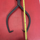 Vintage PrimitiveIce Tongs Cast Iron Ice Block Carriers Large Black Rustic 15”
