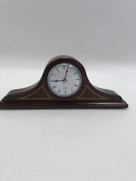 The Bombay Company Quartz Wood Mantle Clock Japan Movement-Napoleon Hat Style