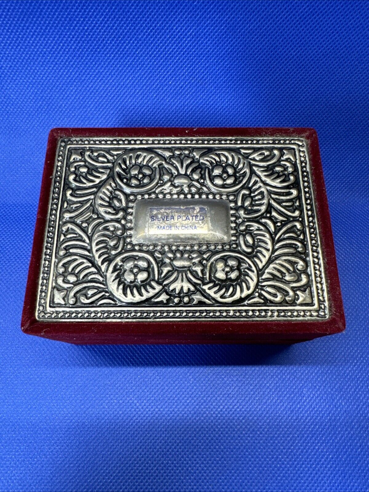 Vintage Silver Plated Jewelry Box