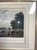 Paris Place de la Concorde Lithograph Print by Richard Phillips 1803