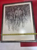 Military Lithograph. Vietnam Remembered 1985 Jim Poe Art Print