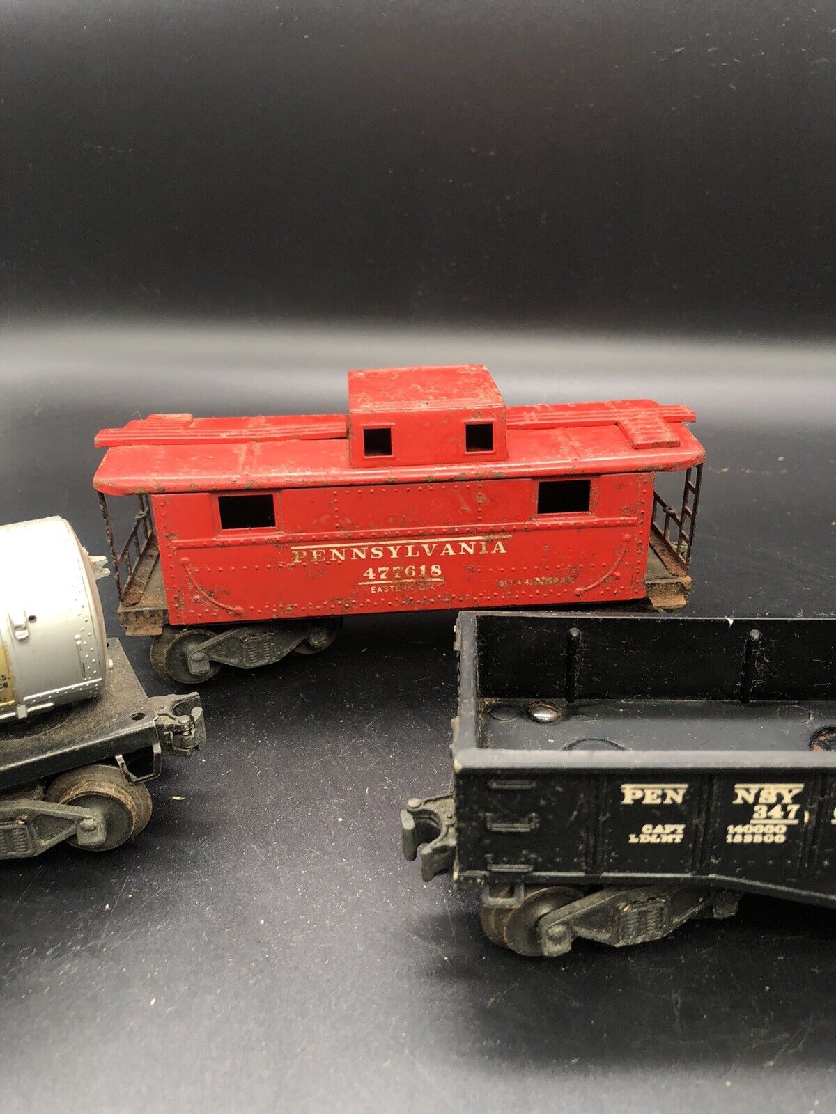 Vintage Lionel Trains O Gauge Post War Pennsylvania Metal Caboose Sunoco
