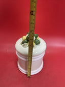 Vintage Japanese Capodimonte Cookie Jar with Lemon on Lid, Set of 4