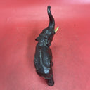 Antique hollow elephant figurine, original paint