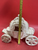 Beautiful porcelain carriage with horses, Cinderella and Prince.