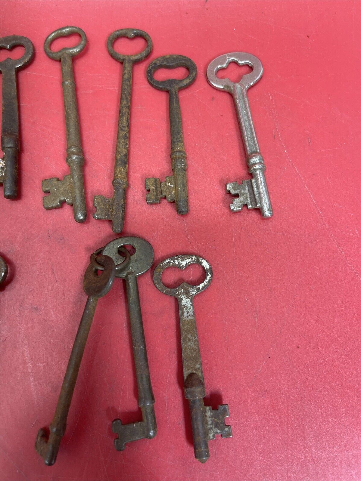 Antique Cabinet Open Barrel Key Lot ~ 25Keys ~ Different Sizes & Shapes ~ lot 2