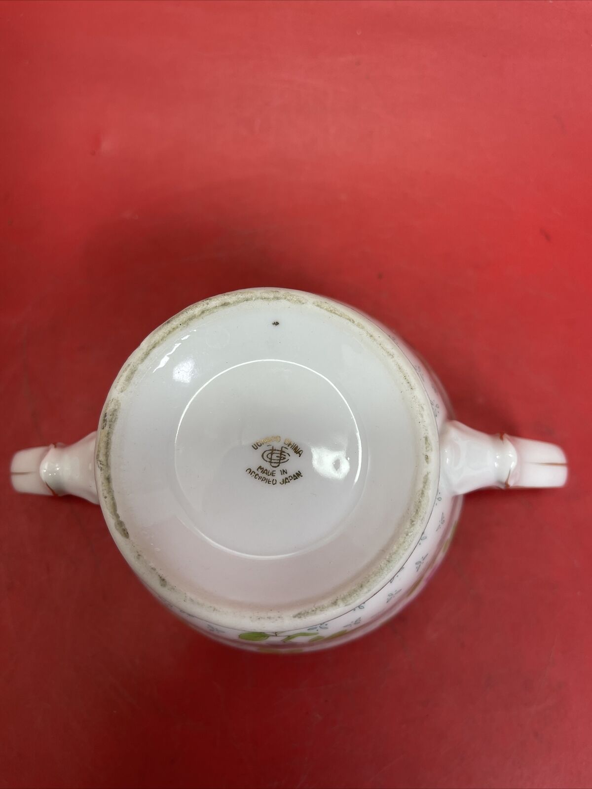 UCAGCO CHINA MADE IN OCCUPIED JAPAN TEA POT WITH CREAMER & SUGAR