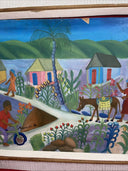 Original Oil Painting  Haitian by Artist M. Marcelin