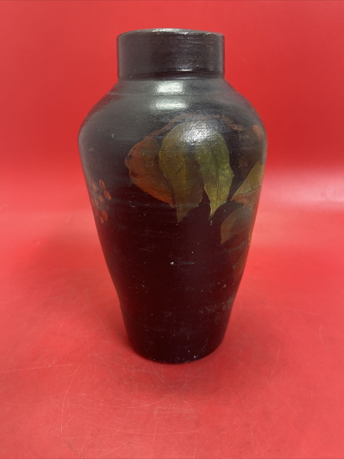 Vintage  Vase Studio pottery antique  flower 10 In