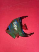 Vintage hand painted wood carved tropical fish Lot 4
