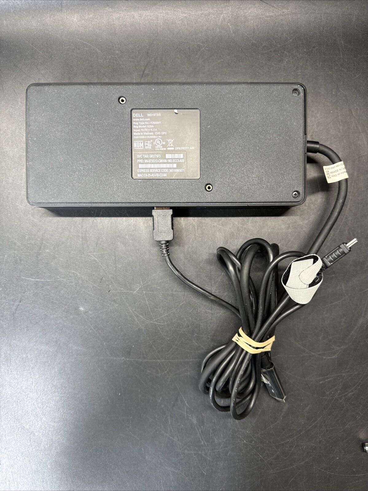 Dell WD19TB, 65W-AC Adapter, 65.0W Power Adapter/ Set Of 3
