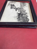 vintage Lionel Barrymore Etchings: “San Pedro“ & “Quiet Waters“